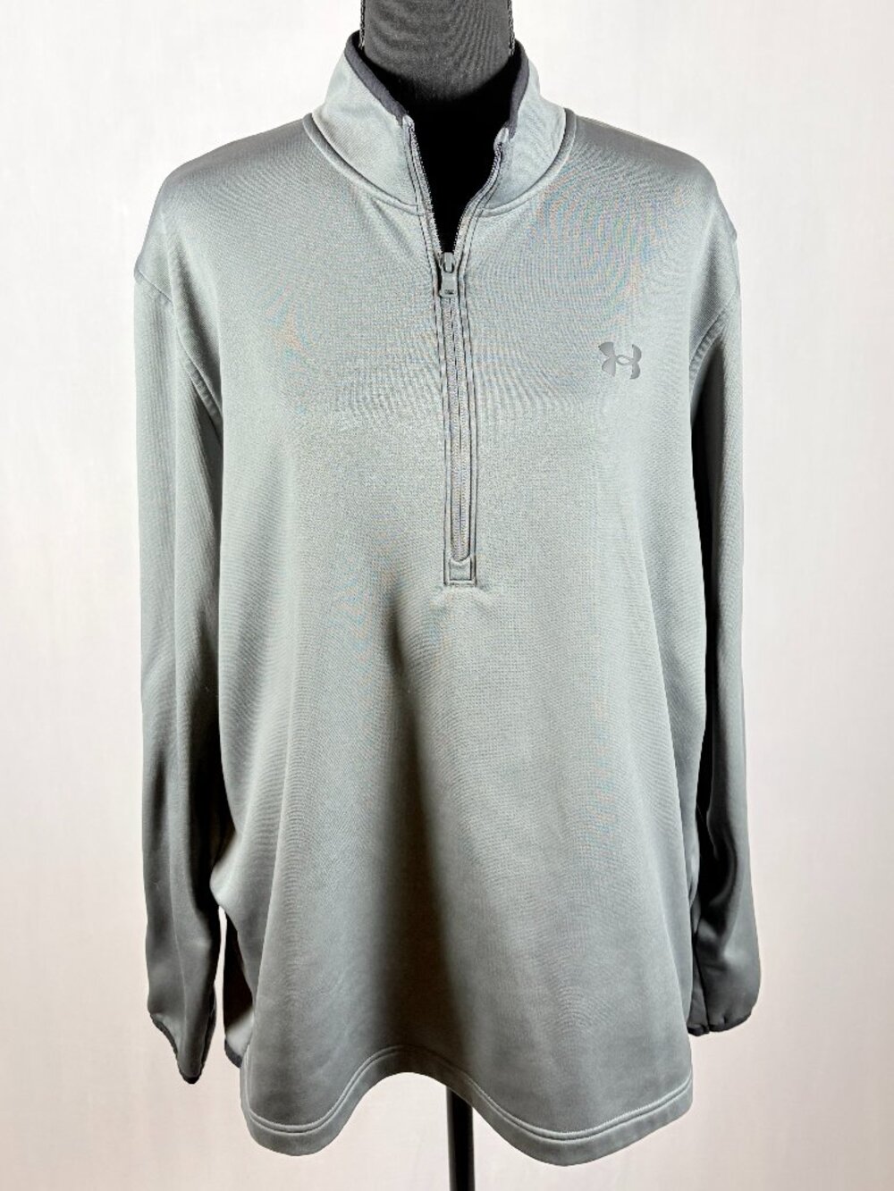 Under Armour | ColdGear Quarter Zip Pullover | Size XL | Gray Long Sleeve